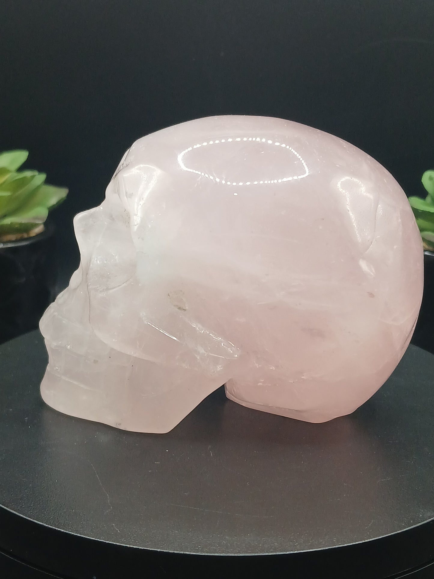 ROSE QUARTZ SKULL