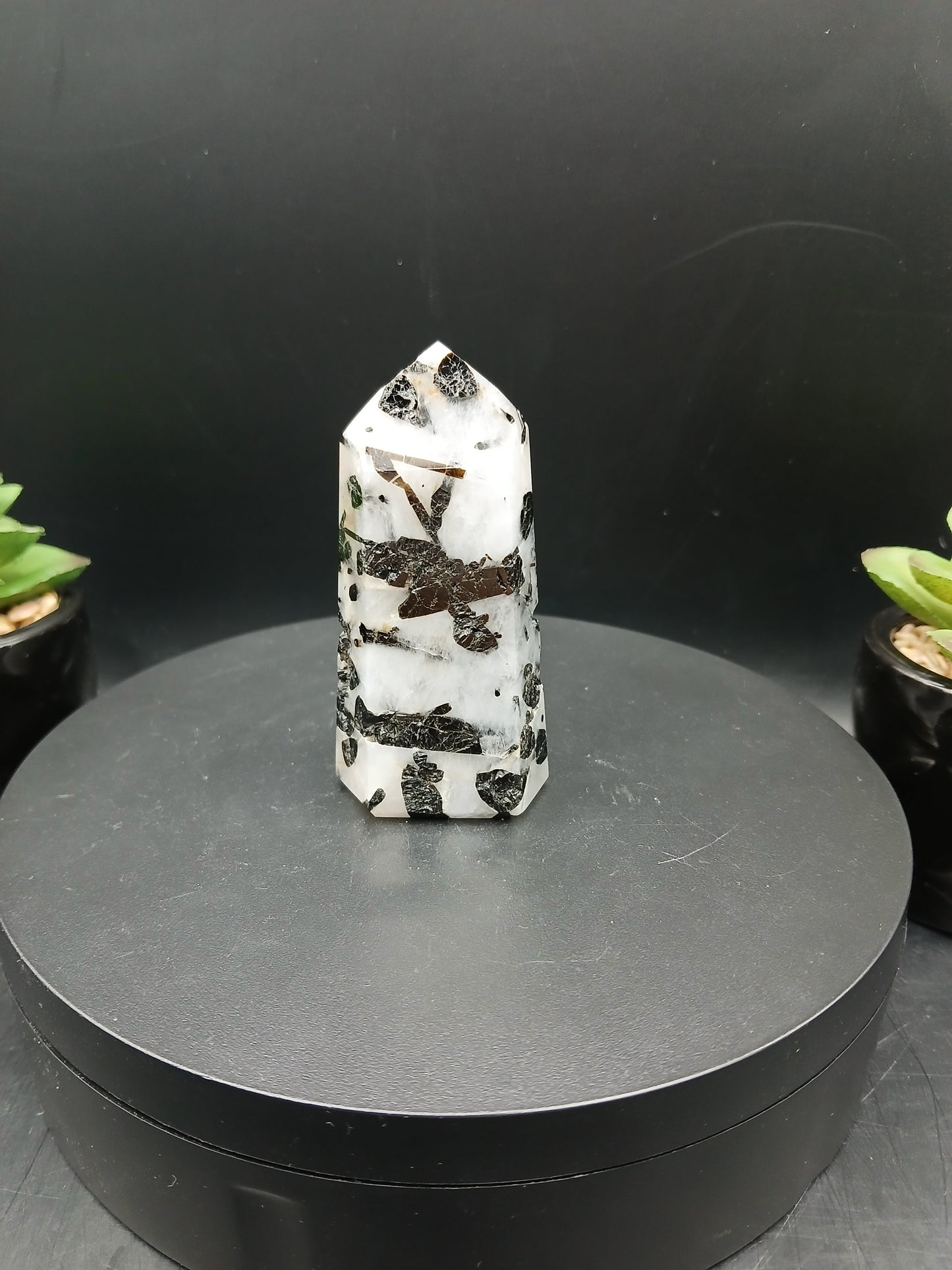 TOURMALINE IN QUARTZ POINTS