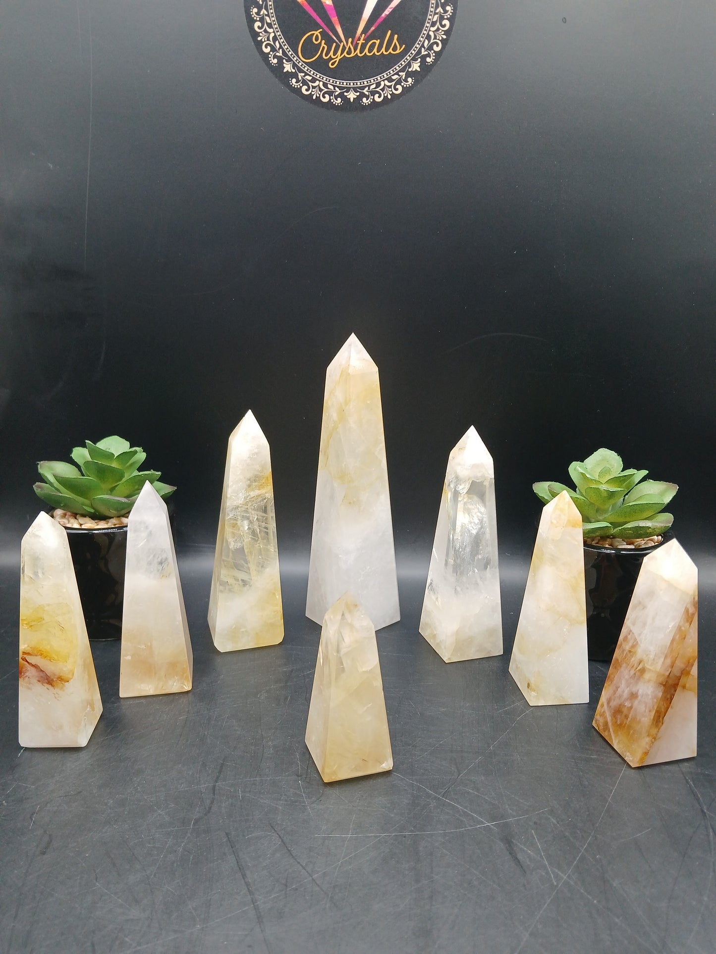 BRAZILIAN GOLDEN HEALER OBELISK TOWERS