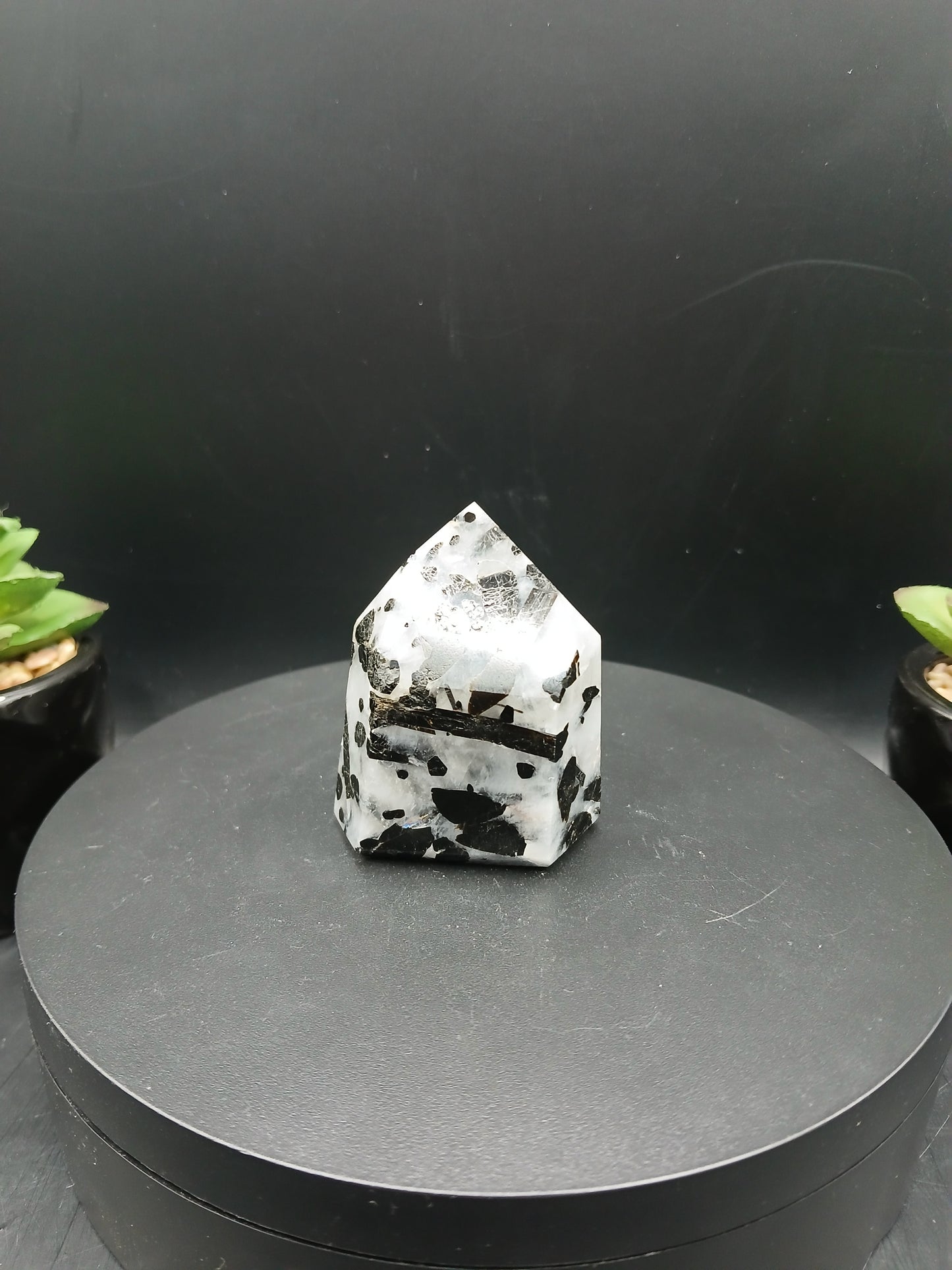 TOURMALINE IN QUARTZ POINTS