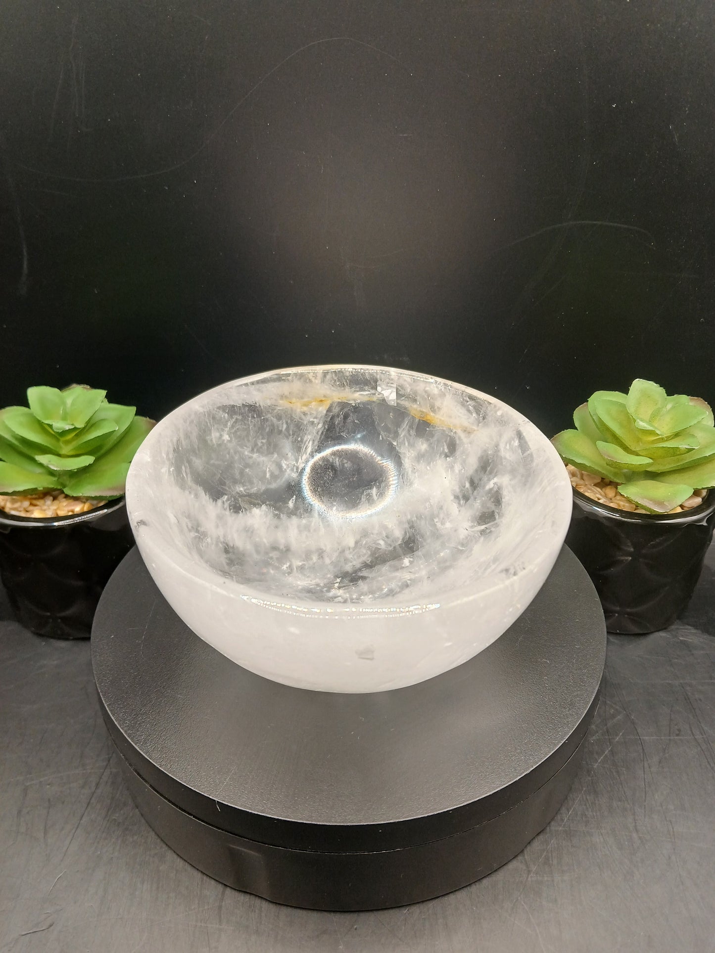 CLEAR QUARTZ BOWL
