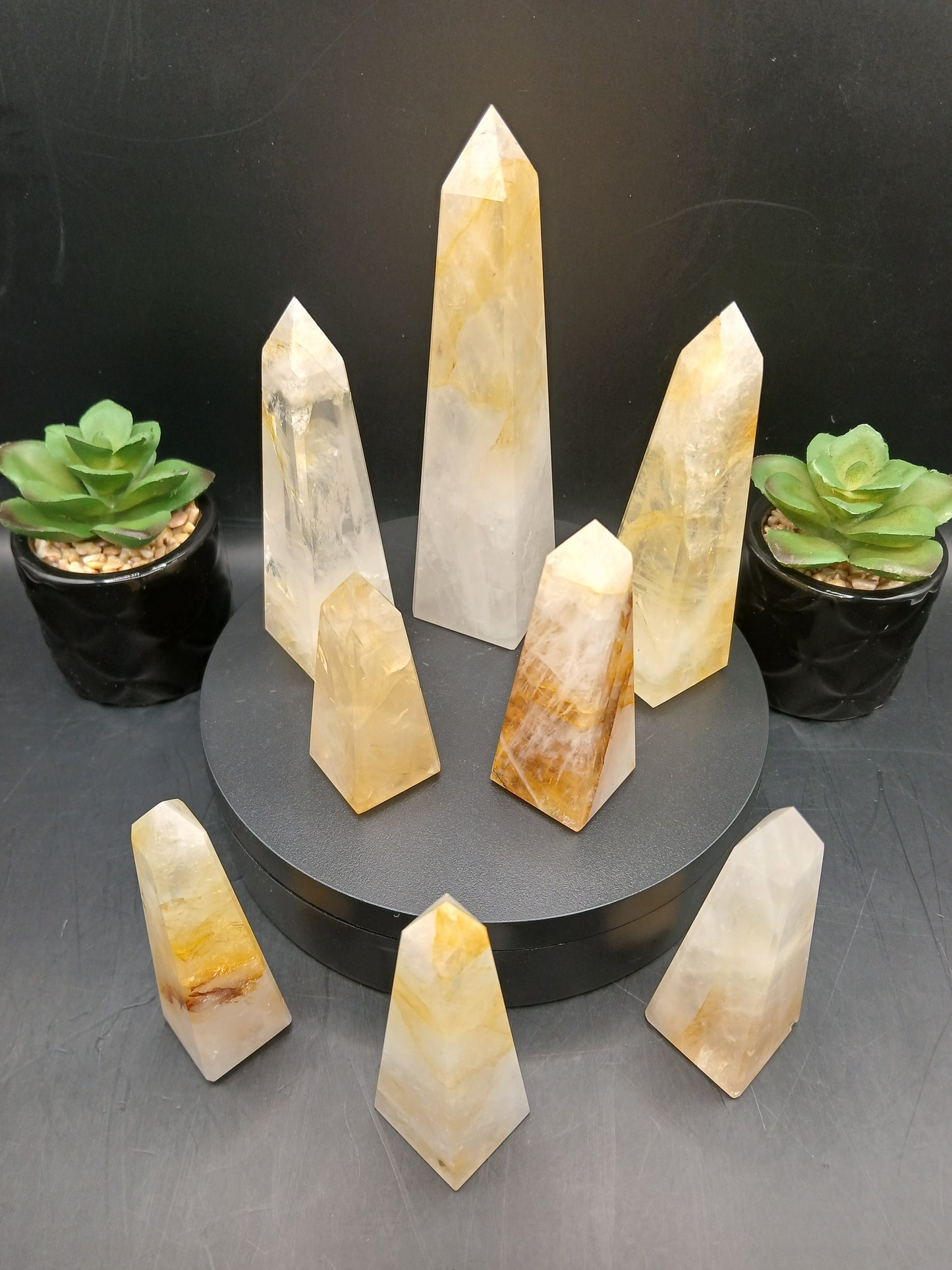 BRAZILIAN GOLDEN HEALER OBELISK TOWERS