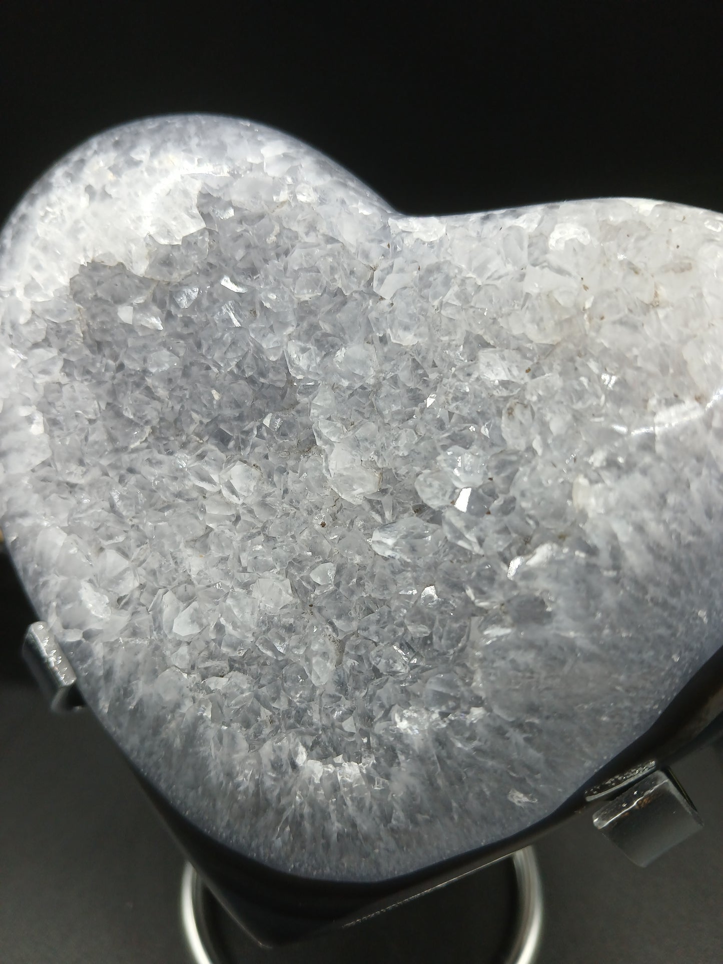 DRUZY AGATE HEART