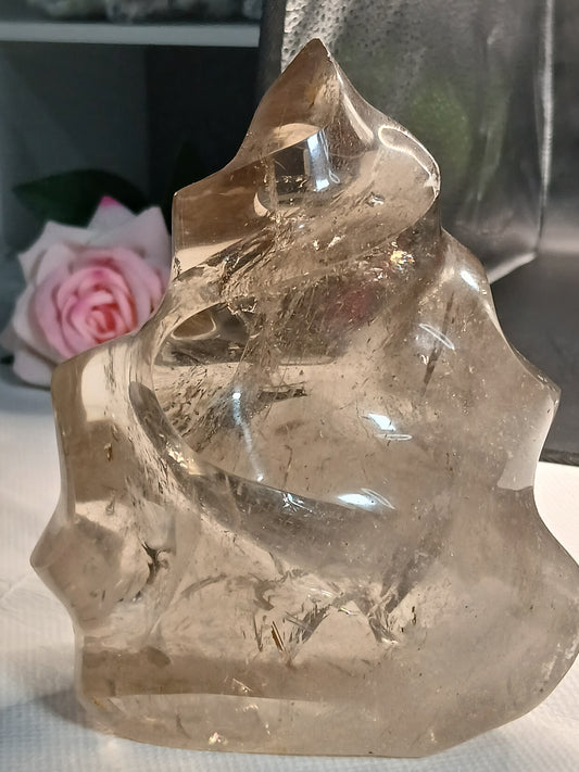 LARGE SMOKY QUARTZ FLAME