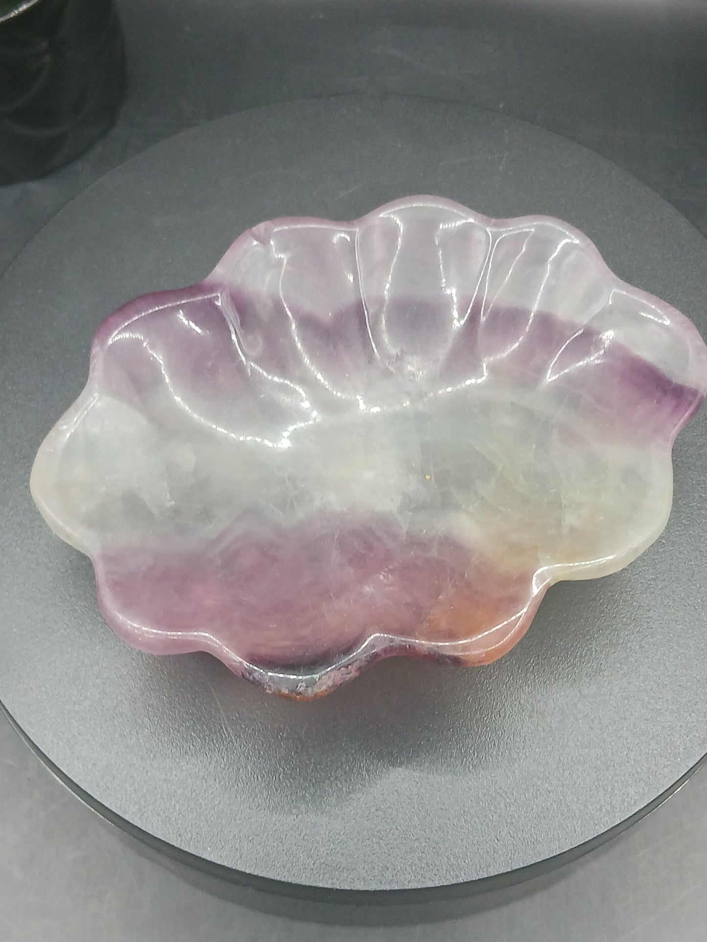 BANDED FLUORITE DISH