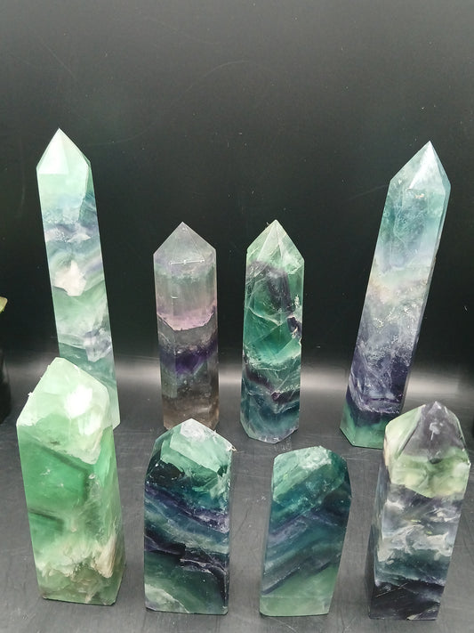 MIXED FLUORITE TOWERS