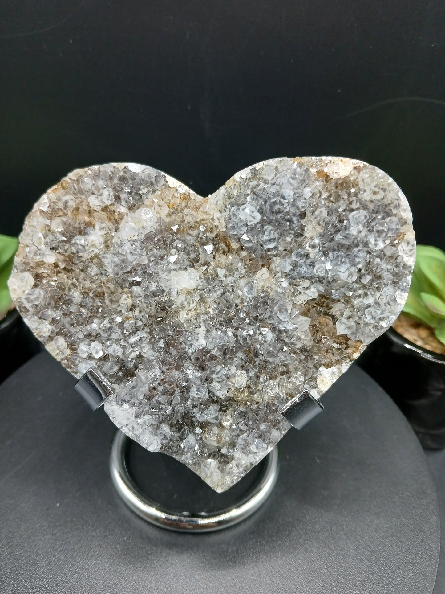 DRUZY AGATE HEART