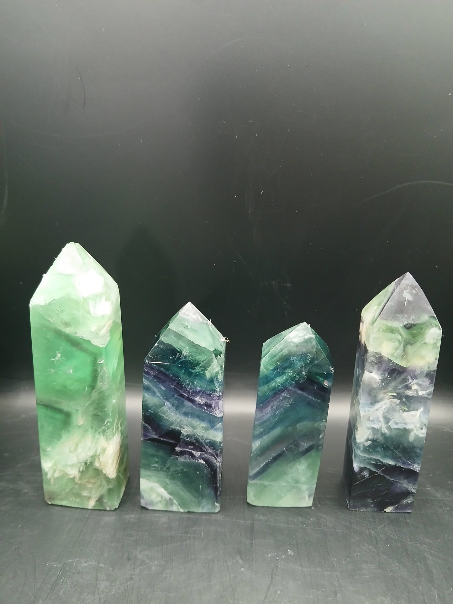 MIXED FLUORITE TOWERS