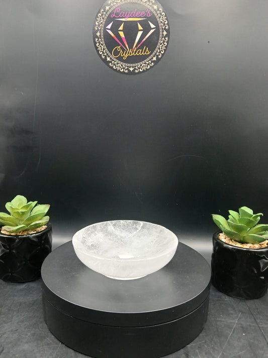 SMALL CLEAR QUARTZ BOWL