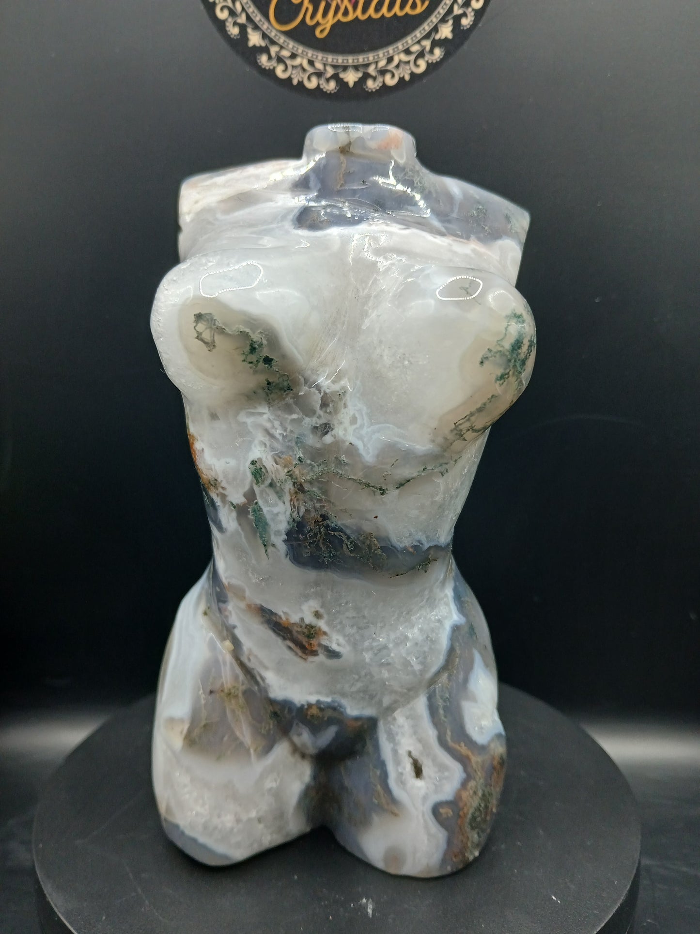 LARGE MOSS AGATE LADYBODIES